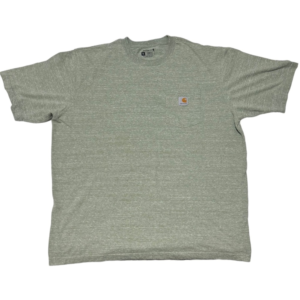 Carhartt Mens T Shirt Size XL Green Short
Sleeves Loose Fit Pocket Pullover